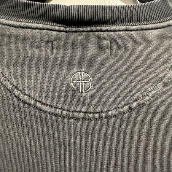 Anine Bing Sweatshirt Womens Small Gray City Love Long Sleeves *flaw* - Picture 8 of 9